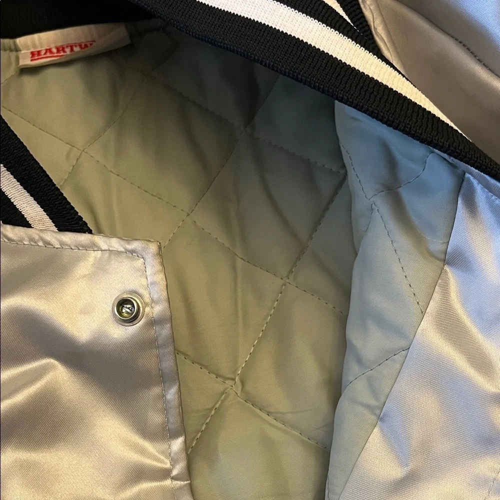 Stylish Silver Bomber Jacket for Men - Picture 9 of 11